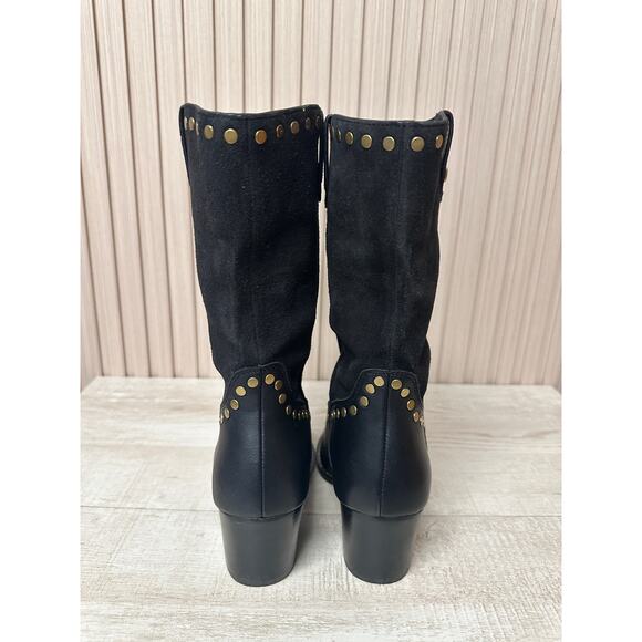 Coach Pheobe Leather Suede Bootie Sz 5 Brand New - Picture 9 of 13